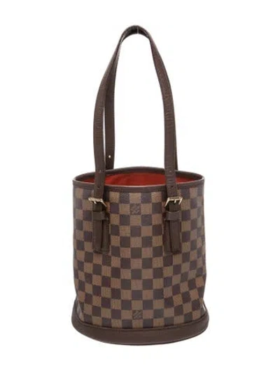 Pre-owned Louis Vuitton Damier Ebene Marais Vintage In Brown