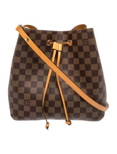 Pre-owned Louis Vuitton Damier Ebene Néonoé In Brown