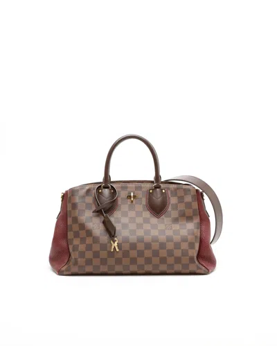 Pre-owned Louis Vuitton Damier Ebene Normandy Bag In Multi