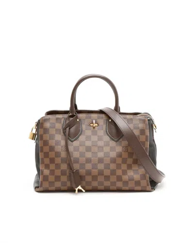Pre-owned Louis Vuitton Damier Ebene Normandy Bag In Multi