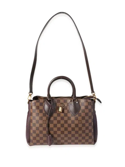 Pre-owned Louis Vuitton Damier Ebène Normandy Two-way Bag In Brown