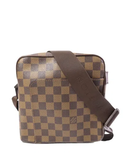 Pre-owned Louis Vuitton Damier Ebene Olaf Pm Crossbody Bag In Brown