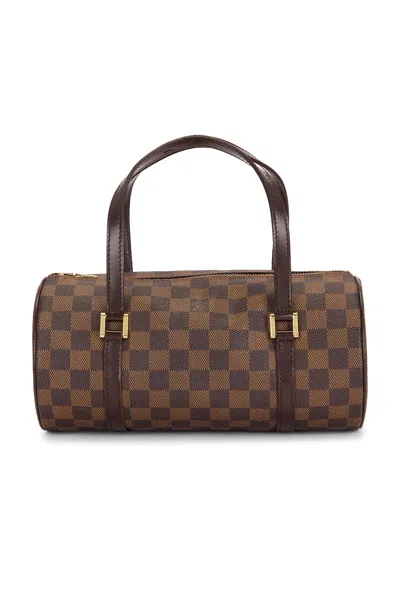 Pre-owned Louis Vuitton Damier Ebene Papillon 26 Handbag In Brown