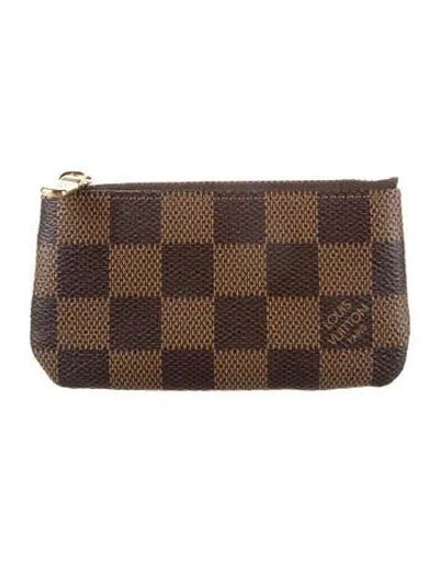 Pre-owned Louis Vuitton Damier Ebene Pattern Coated Canvas Wallet In Brown