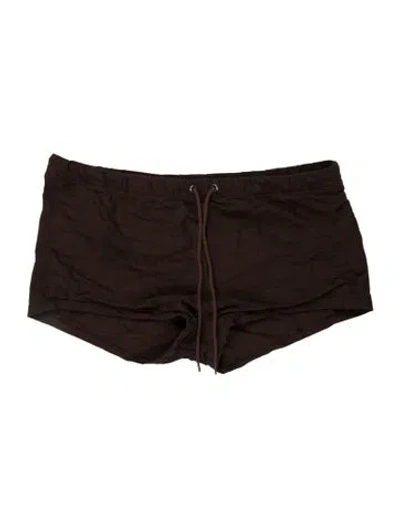 Pre-owned Louis Vuitton Damier Ebene Pattern Swim Briefs In Brown