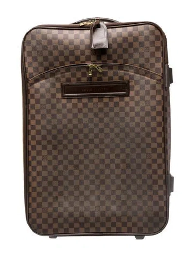 Pre-owned Louis Vuitton Damier Ebene Pégase 70 Vintage In Brown
