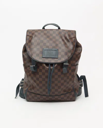 Pre-owned Louis Vuitton Damier Ebene Runner Backpack