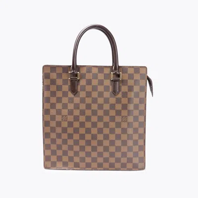 Pre-owned Louis Vuitton Damier Ebene Sac Plat Pm Handbag