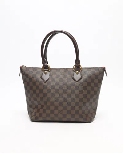 Pre-owned Louis Vuitton Damier Ebene Saleya Pm Handbag