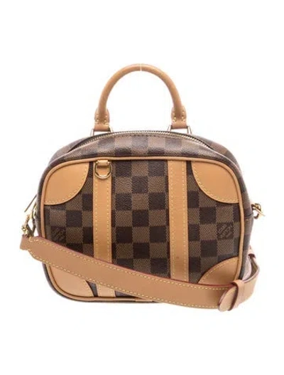 Pre-owned Louis Vuitton Damier Ebene Souple Bb In Brown