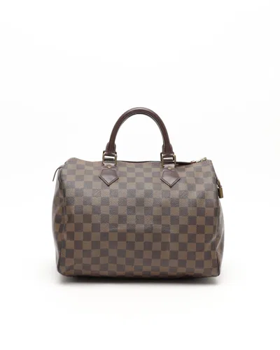 Pre-owned Louis Vuitton Damier Ebene Speedy 30 Bag