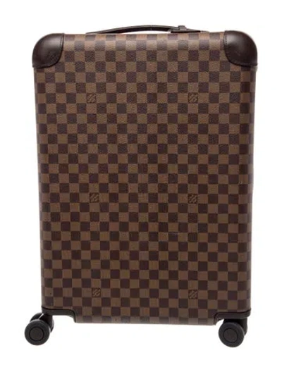Pre-owned Louis Vuitton Damier Ebene Suitcase 55 In Brown
