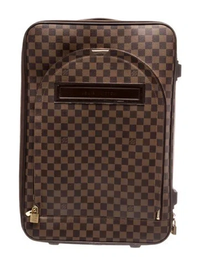 Pre-owned Louis Vuitton Damier Ebene Suitcase In Brown