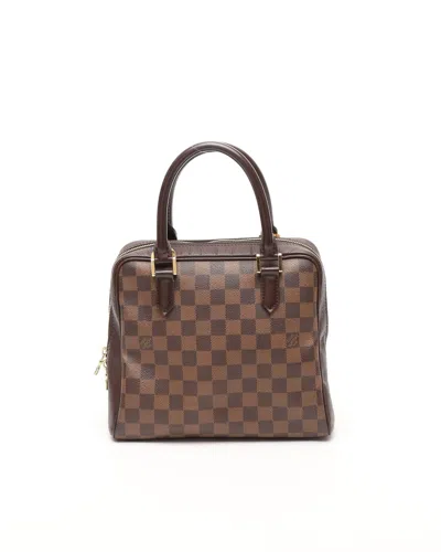 Pre-owned Louis Vuitton Damier Ebene Triana Handbag In Brown