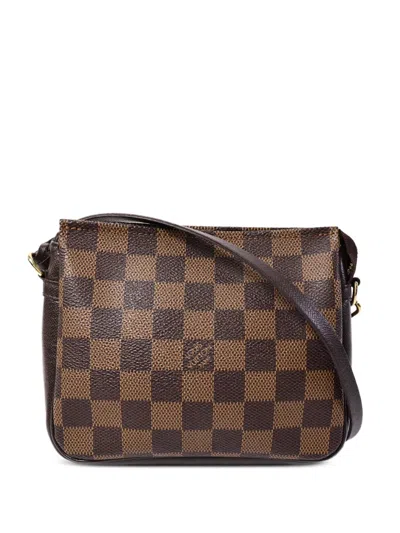 Louis Vuitton Damier Ebène Trousse Shoulder Bag In Purple