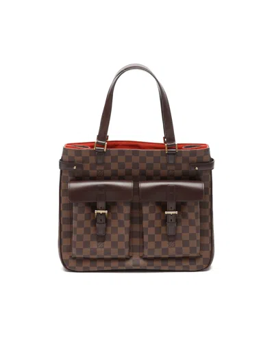 Louis Vuitton Damier Ebene Uzes Tote Bag In Brown