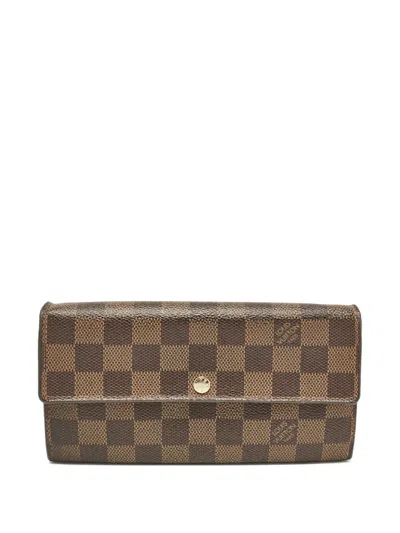 Pre-owned Louis Vuitton Damier Ebène Wallet