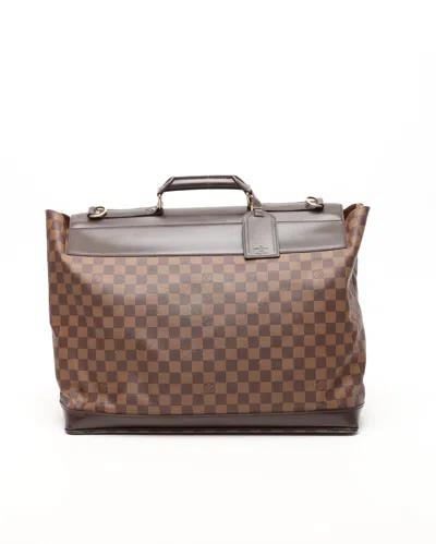 Pre-owned Louis Vuitton Damier Ebene West End Weekend Bag In Brown