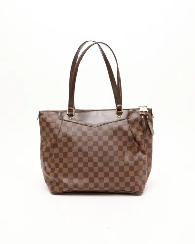 Pre-owned Louis Vuitton Damier Ebene Westminster Pm In Brown