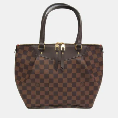 Pre-owned Louis Vuitton Damier Ebene Westminster Pm Tote Bag In Brown