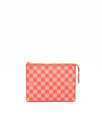 Pre-owned Louis Vuitton Damier Elemon Pouch