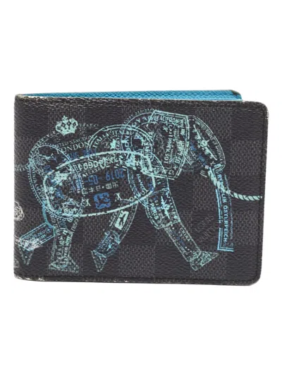 Pre-owned Louis Vuitton Damier Elephant-print Wallet