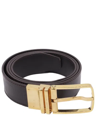 Pre-owned Louis Vuitton Damier-embossed Belt (authentic Pre-loved)