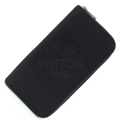 Pre-owned Louis Vuitton Damier Geant Noir Damier Geant Long Wallet (bi-fold) () In Black