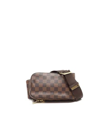 Pre-owned Louis Vuitton Damier Geronimo Sling Bag In Brown