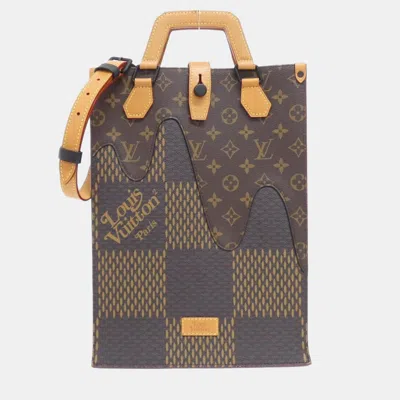 Pre-owned Louis Vuitton Damier Giant (lv Squared) Mini Tote Handbag In Brown