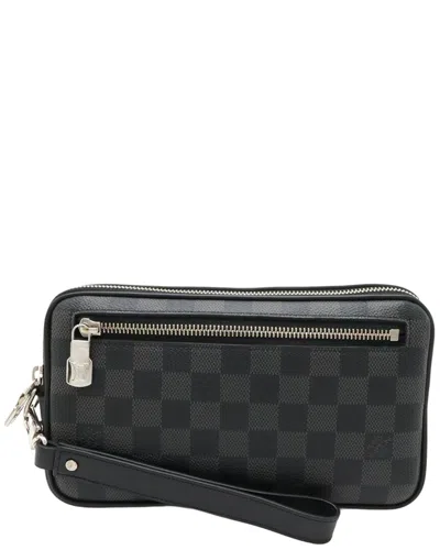 Pre-owned Louis Vuitton Damier Graphite Alpha Clutch (authentic Pre-loved)