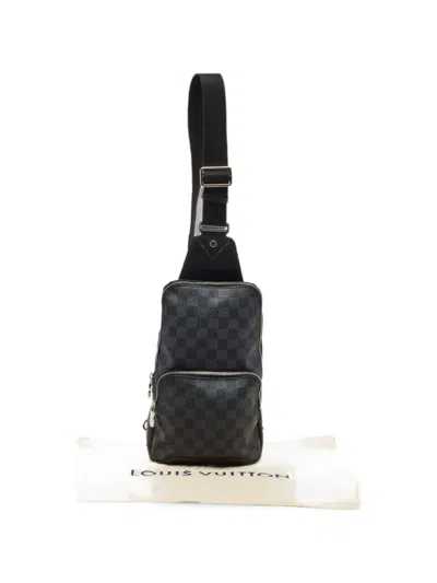 Pre-owned Louis Vuitton Damier Graphite Avenue Backpack In Black