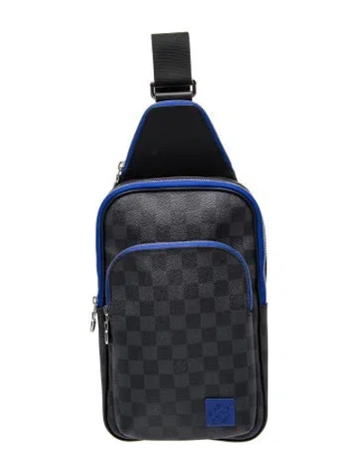 Pre-owned Louis Vuitton Damier Graphite Backpack In Black