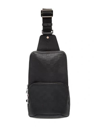 Pre-owned Louis Vuitton Damier Graphite Backpack In Black