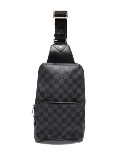 Pre-owned Louis Vuitton Damier Graphite Backpack In Black