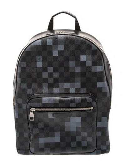 Pre-owned Louis Vuitton Damier Graphite Backpack In Blue
