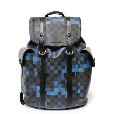 Pre-owned Louis Vuitton Damier Graphite Black Backpack ()