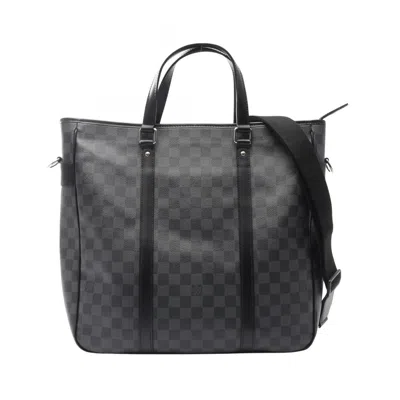 Pre-owned Louis Vuitton Damier Graphite Black Coated Canvas Tote Bag ()