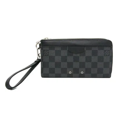 Pre-owned Louis Vuitton Damier Graphite Black Damier Graphite Long Wallet (bi-fold) ()
