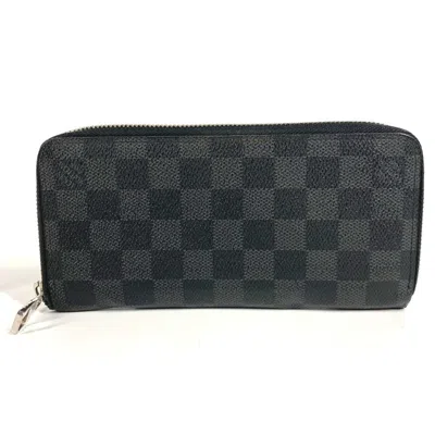 Pre-owned Louis Vuitton Damier Graphite Black Damier Graphite Long Wallet (bi-fold) ()