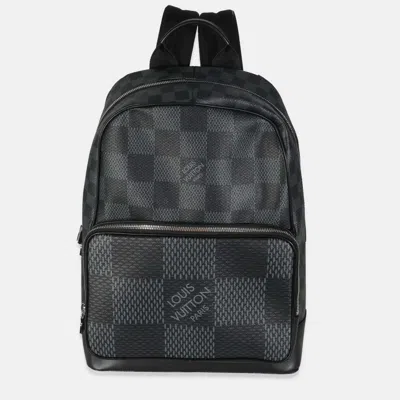 Pre-owned Louis Vuitton Damier Graphite Canvas Campus Backpack In Brown