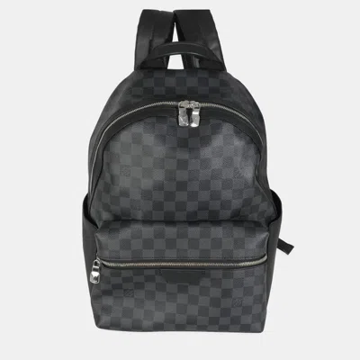 Pre-owned Louis Vuitton Damier Graphite Canvas Discovery Backpack Pm In Black