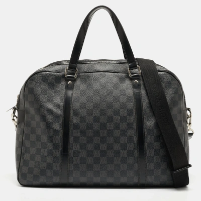 Pre-owned Louis Vuitton Damier Graphite Canvas Jorn Bag In Black