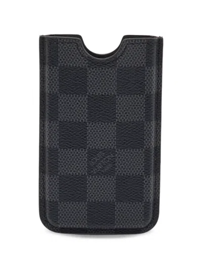 Pre-owned Louis Vuitton Damier Graphite Canvas Phone Case In Black