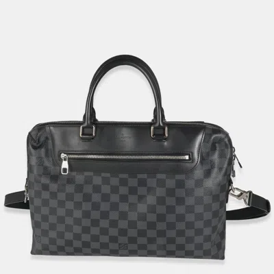 Pre-owned Louis Vuitton Damier Graphite Canvas Porte Documents Jour Nm Briefcase Bag In Black