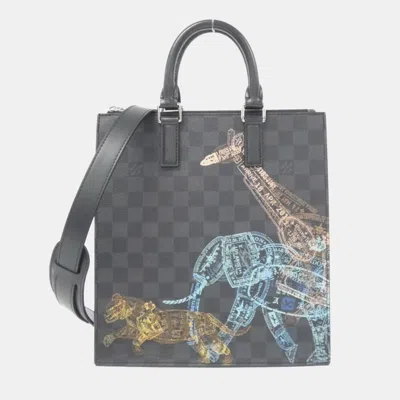 Pre-owned Louis Vuitton Damier Graphite Stamp Sac Plat Messenger Handbag