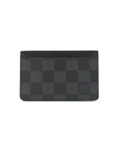 Louis Vuitton Damier Graphite Card Holder In Black