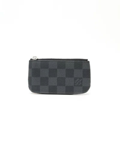 Louis Vuitton Damier Graphite Coin Purse In Black