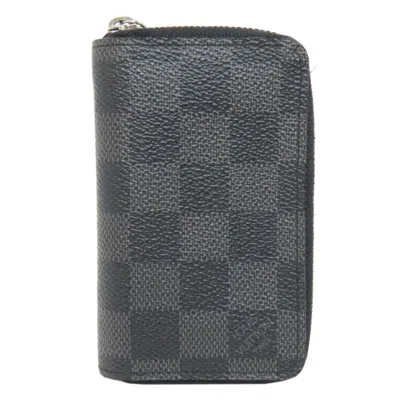 Pre-owned Louis Vuitton Damier Graphite Damier Canvas Coin Purse/coin Case ()