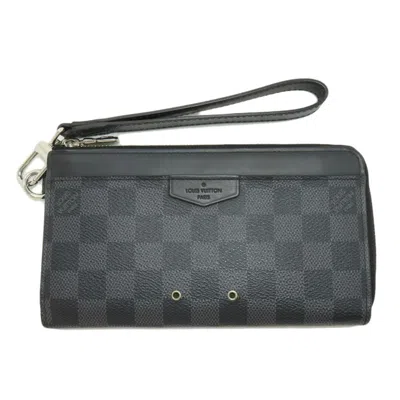 Pre-owned Louis Vuitton Damier Graphite Damier Canvas Long Wallet (bi-fold) ()